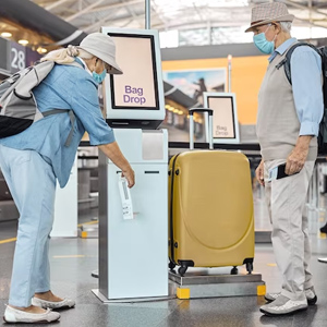 KIOSK untuk Membantu Pendaftaran dan Pengantrian Barang untuk Masuk Bagasi Pesawat pada Sebuah Bandara