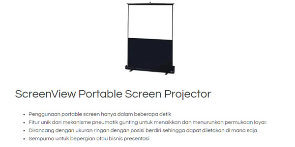 Screenview Layar Proyektor Menjadi Pilihan Layar Proyektor Terbaik di Indonesia