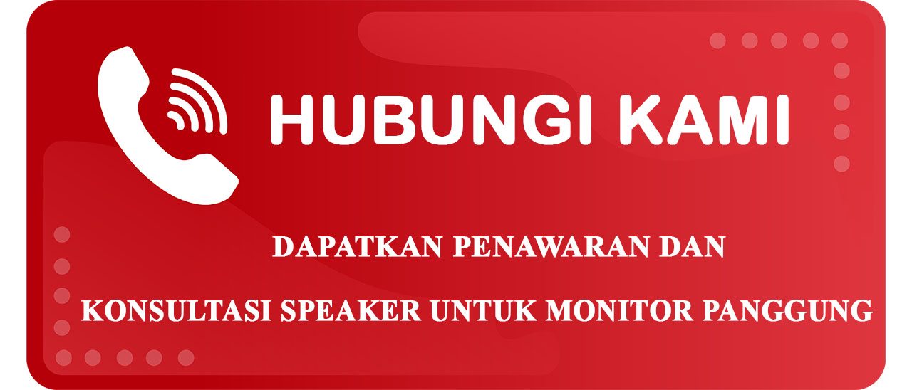 Tombol Kontak Kebutuhan Speaker untuk Live Monitor Panggung