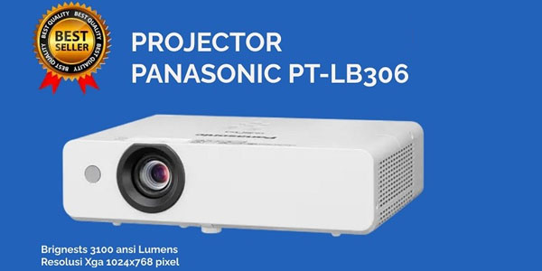 Proyektor Portable LB306 dari Panasonic yang Ada di Kelas 3000 Lumens dengan Kecerahan Sampai 3100 ANSI Lumens