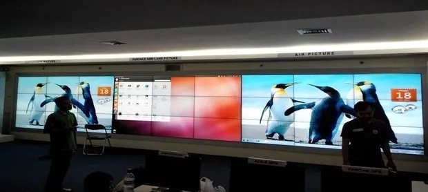 Video Wall di Pusat Komando dan Kendali Angkatan Laut