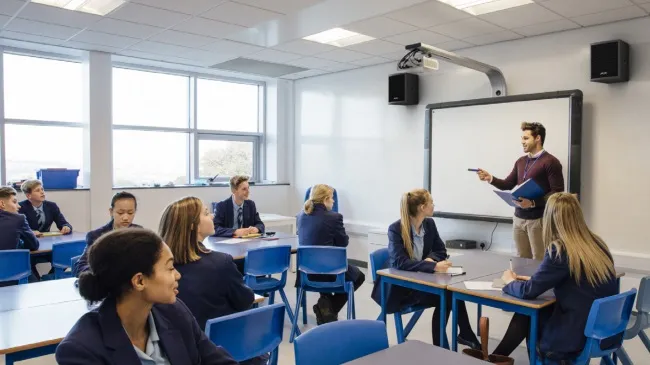 Speaker Aktif untuk Ruang Kelas yang Terpasang dengan Aman di Dinding