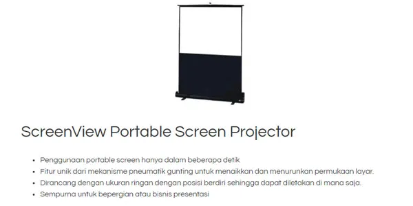 Screenview Layar Proyektor Menjadi Pilihan Layar Proyektor Terbaik di Indonesia