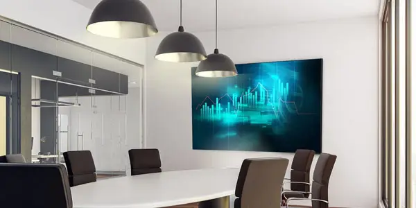 Smart Room untuk Meeting dengan Pencahayaan Gantung dengan Dimmer yang Dapat Dikontrol Maupun Otomatis Berdasarkan Pengaturan