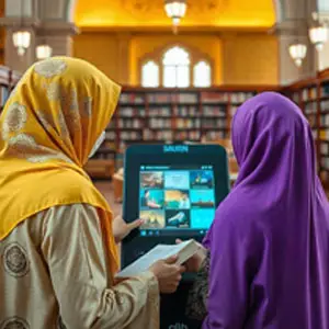 Kiosk Signage untuk Mencari dan Meminjam Buku di Perpustakaan Masjid