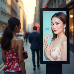 Penggunaan Digital Signage sebagai Commercial Monitor Display untuk Menampilkan Iklan Produk Kecantikan