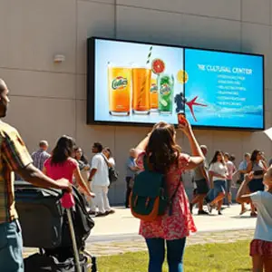 Video Wall 55 Inch untuk Kebutuhan di Indoor Menampilkan Iklan Minuman