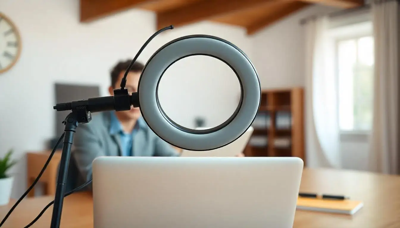 Ring Light sebagai Perangkat Keras untuk Webinar yang Sudah Dilengkapi dengan Microphone Menjadikannya Lebih Multifungsi